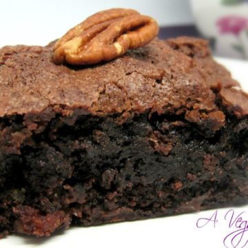 Vegan Double Chocolate Brownies